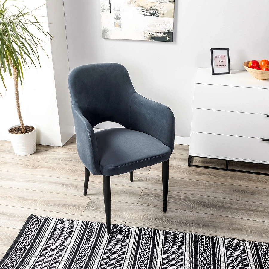 Кресло Ledger Diag grey/черный - фото 9