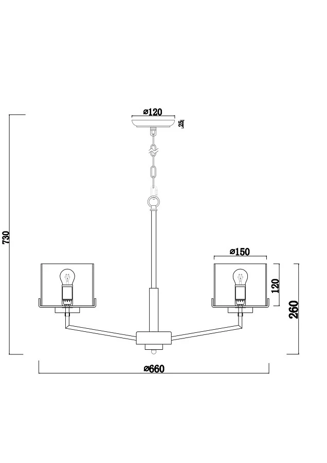 Люстра Freya FR5096PL-05CH - фото 5