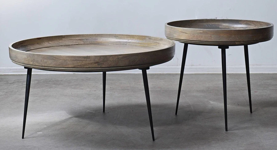 Набор столиков из массива, платина - фото 6