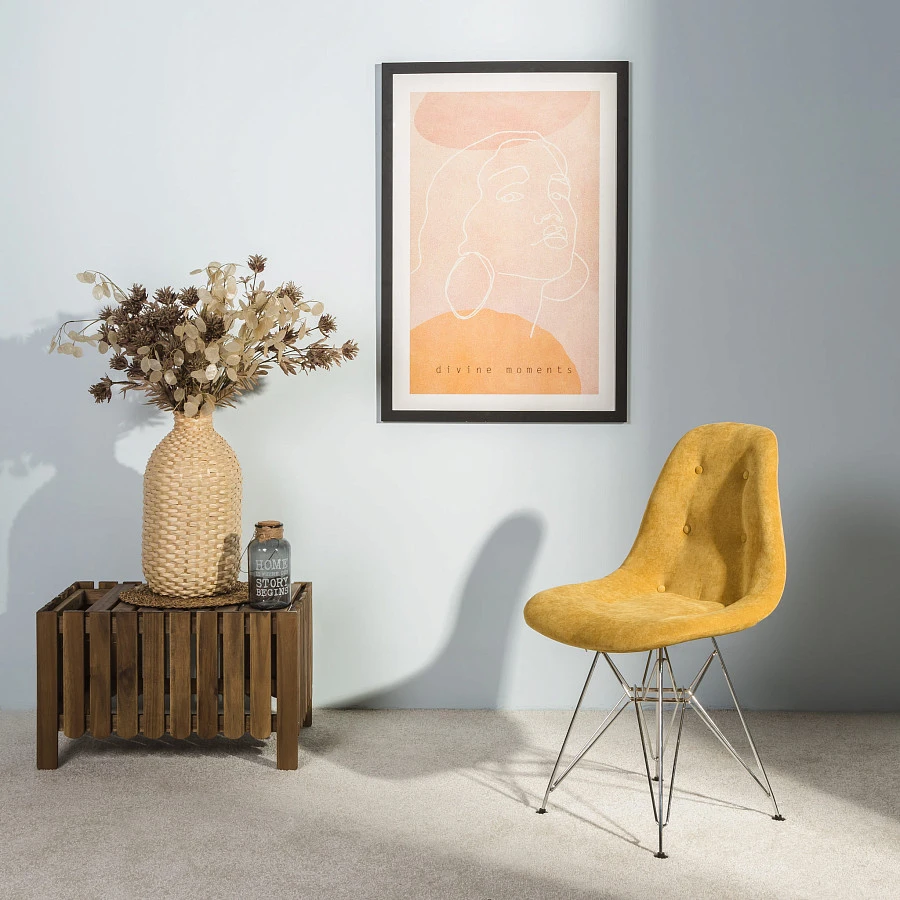 Стул Eames Жёлт/CR - фото 8