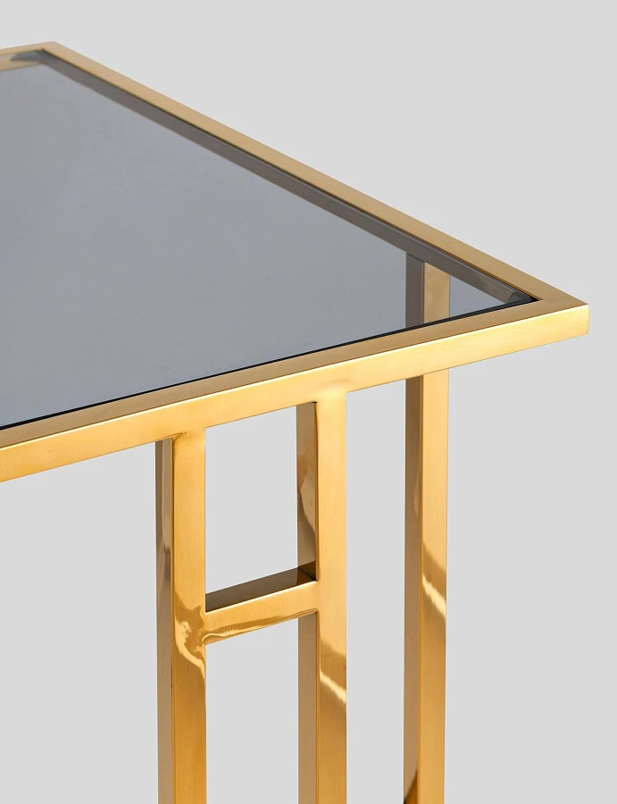 Журнальный столик БОСТОН 50*32 золотистый - фото 5