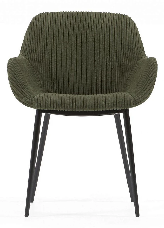 Стул Konna темно-зеленый/сталь,черный - фото 2