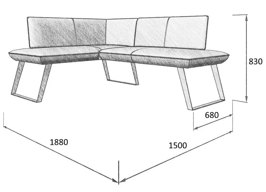 Диван кухон. Cosmo 140-178 L 20/32 - фото 5