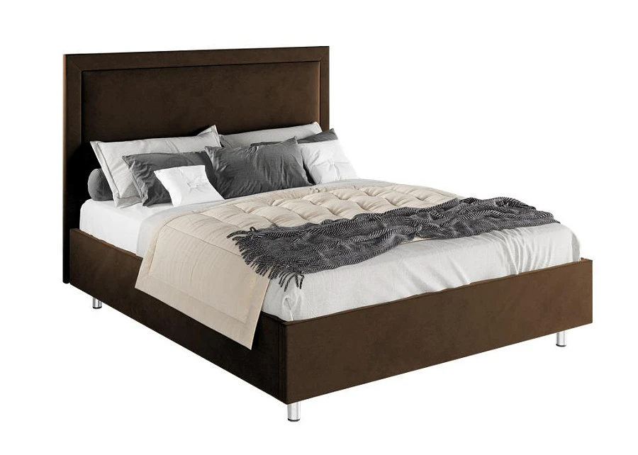 Кровать Юнит 140х200 цвета тёмный шоколад