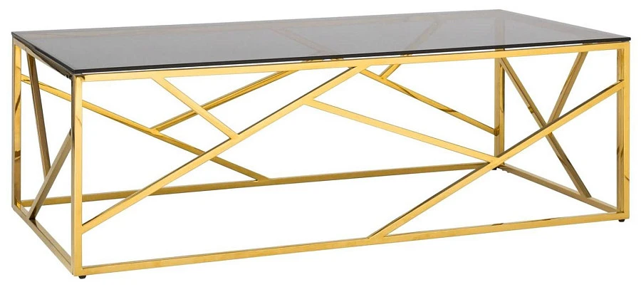 Журнальный стол АРТ ДЕКО 120*60 золотистый