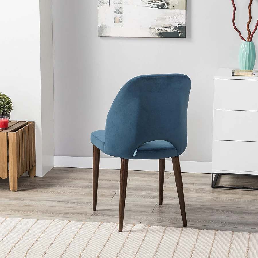 Стул Ledger Diag blue/т. орех - фото 8