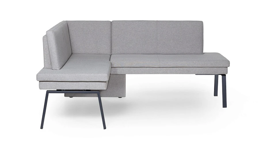 Диван кухонный Brave 140-178 L silver - фото 2