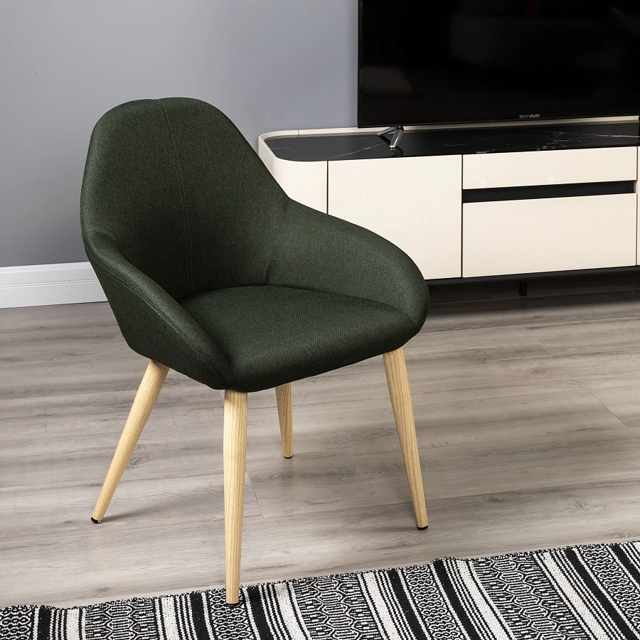 Кресло Kent тёмно-зеленый/нат.дуб - фото 11