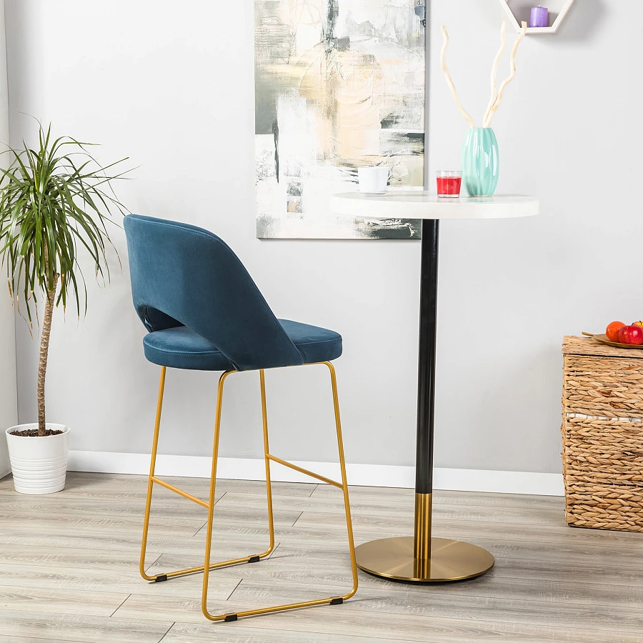Кресло Бар. Lars Diag blue/Линк золото - фото 13