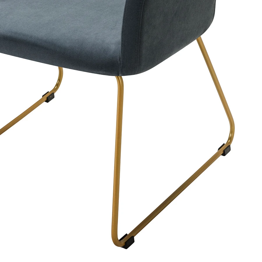 Кресло Oscar Diag grey/Линк золото - фото 5