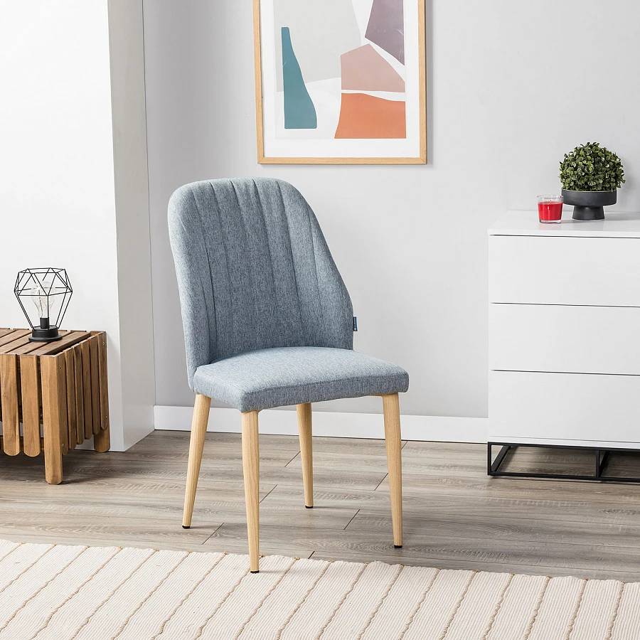 Стул Alen св.серый/нат.дуб - фото 8