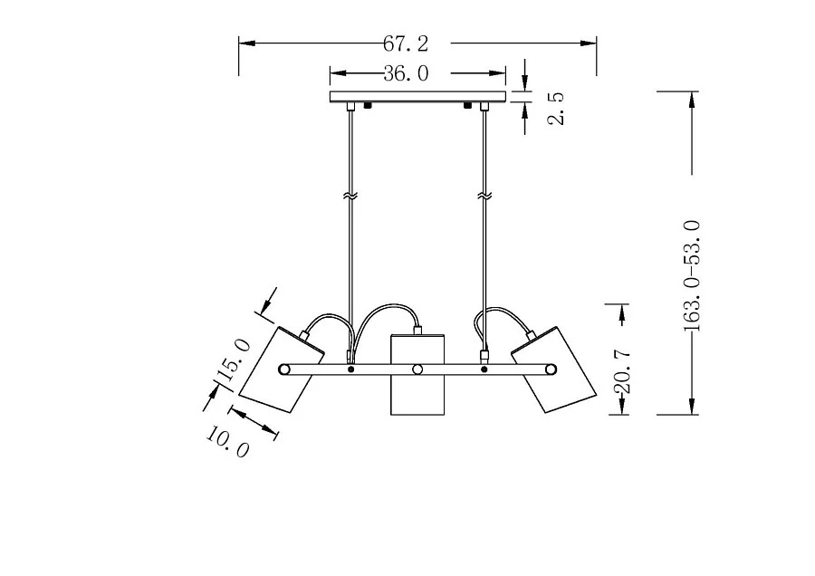 Подвесной светильник Freya FR4005PL-03BBS - фото 3