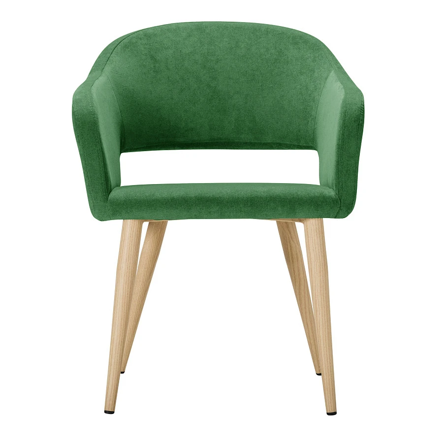 Кресло Oscar зеленый/нат.дуб - фото 2