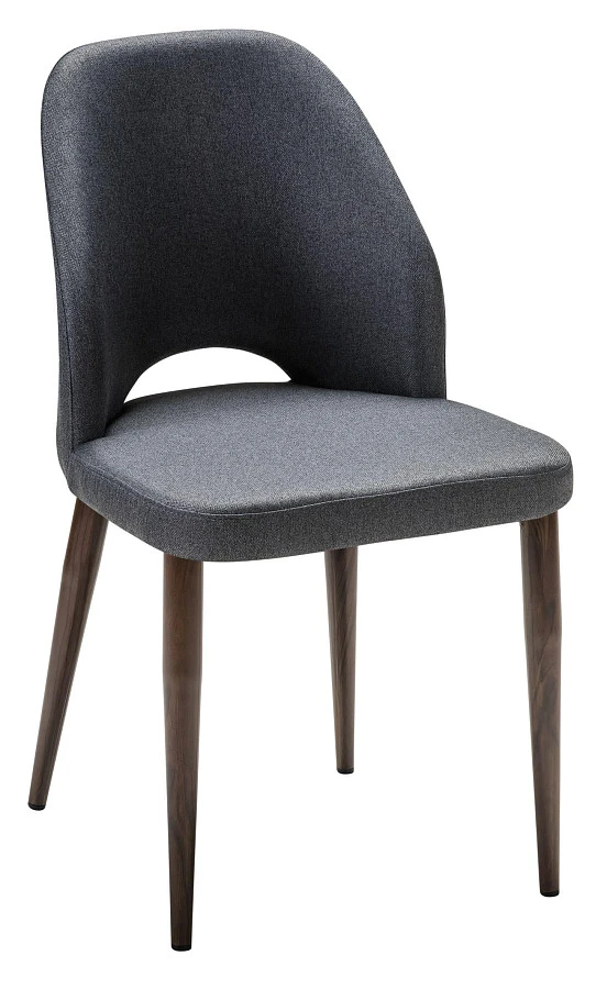 Стул Ledger темно-серый/т. орех