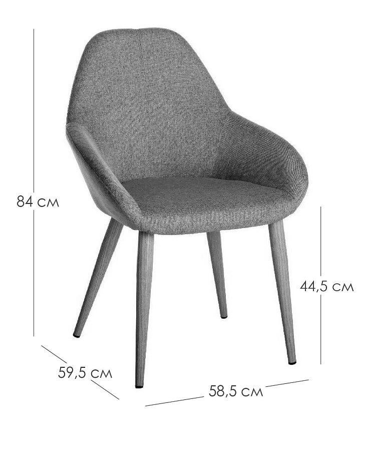 Стул Kent БлюАрт/Натур - фото 2