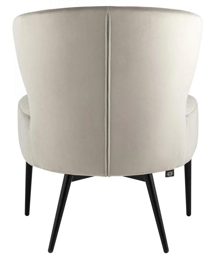 Кресло лаунж Royal велюр светло-серый - фото 5