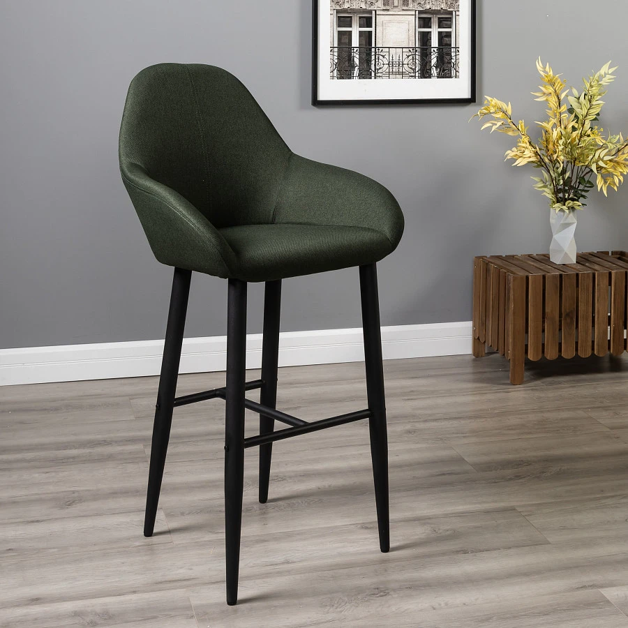 Кресло Бар.Kent тёмно-зеленый/черный - фото 11