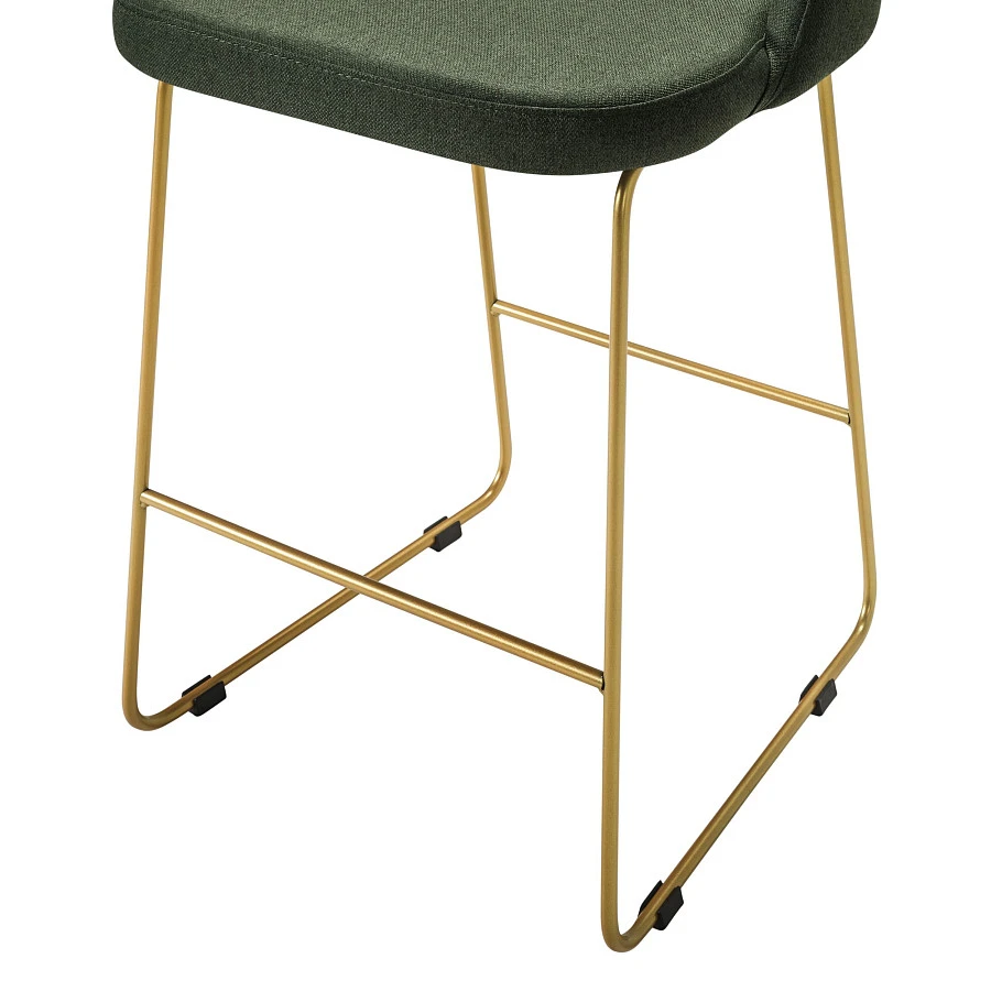 Кресло полубар Lars тёмно-зеленый/Линк золото - фото 5