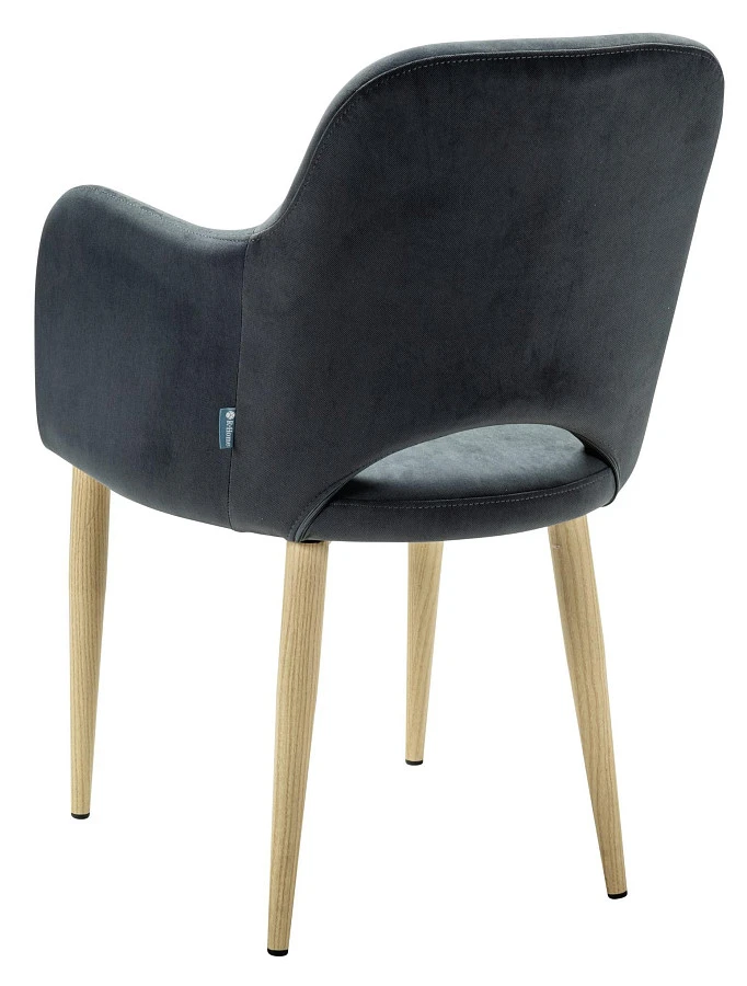 Кресло Ledger Diag grey/нат.дуб - фото 4