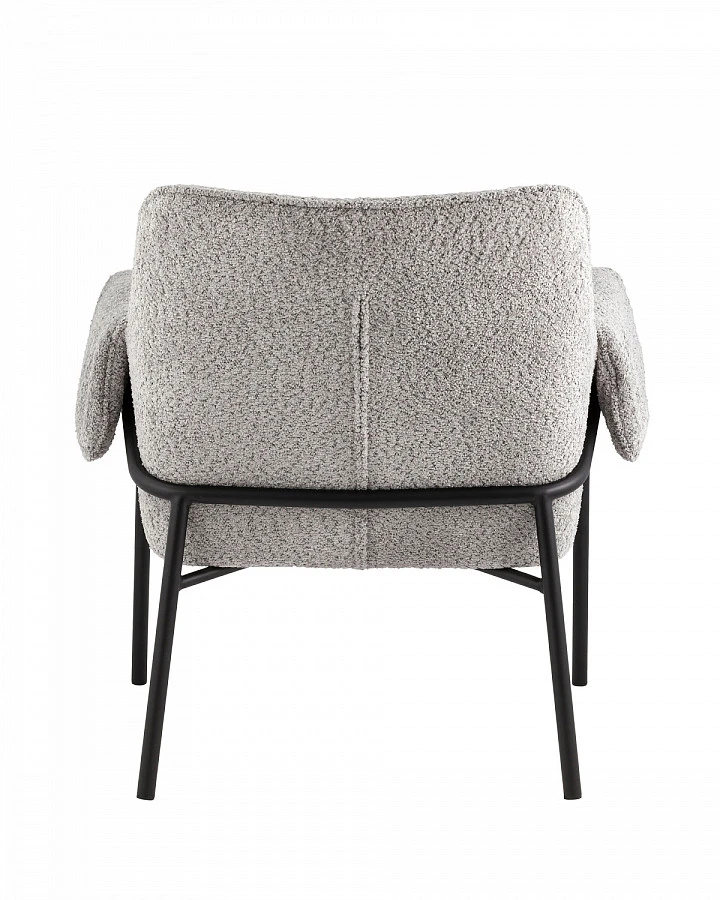 Кресло лаунж Бесс альпака серый - фото 4