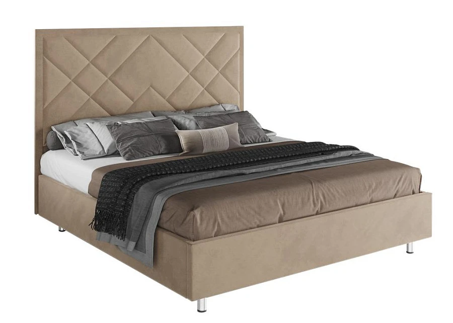 Кровать Палермо 140х200 бежевого цвета