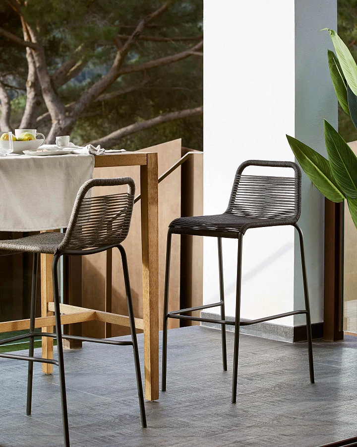 Барный стул Glenville 74 см черный - фото 2