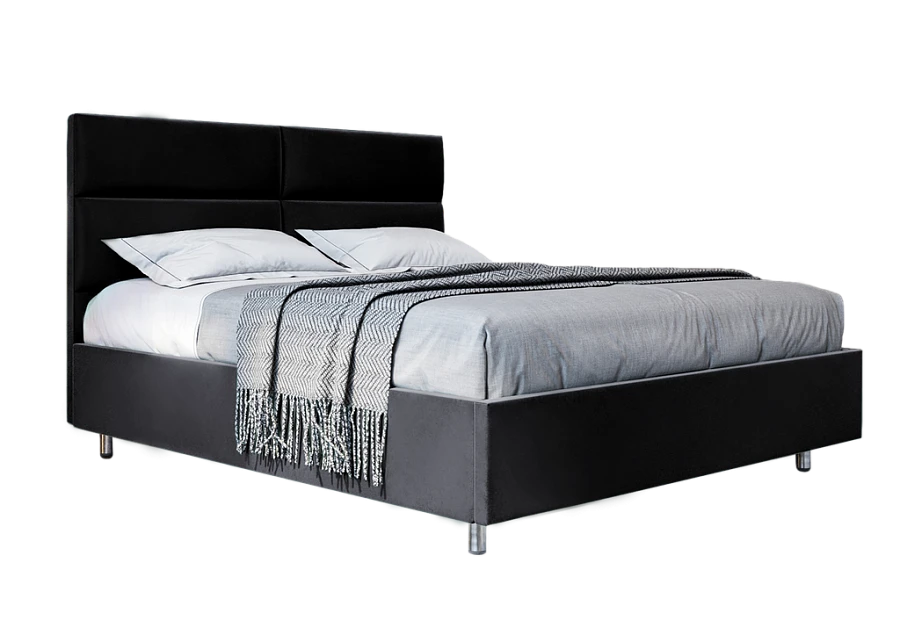 Кровать Квадра 200х200 чёрного цвета