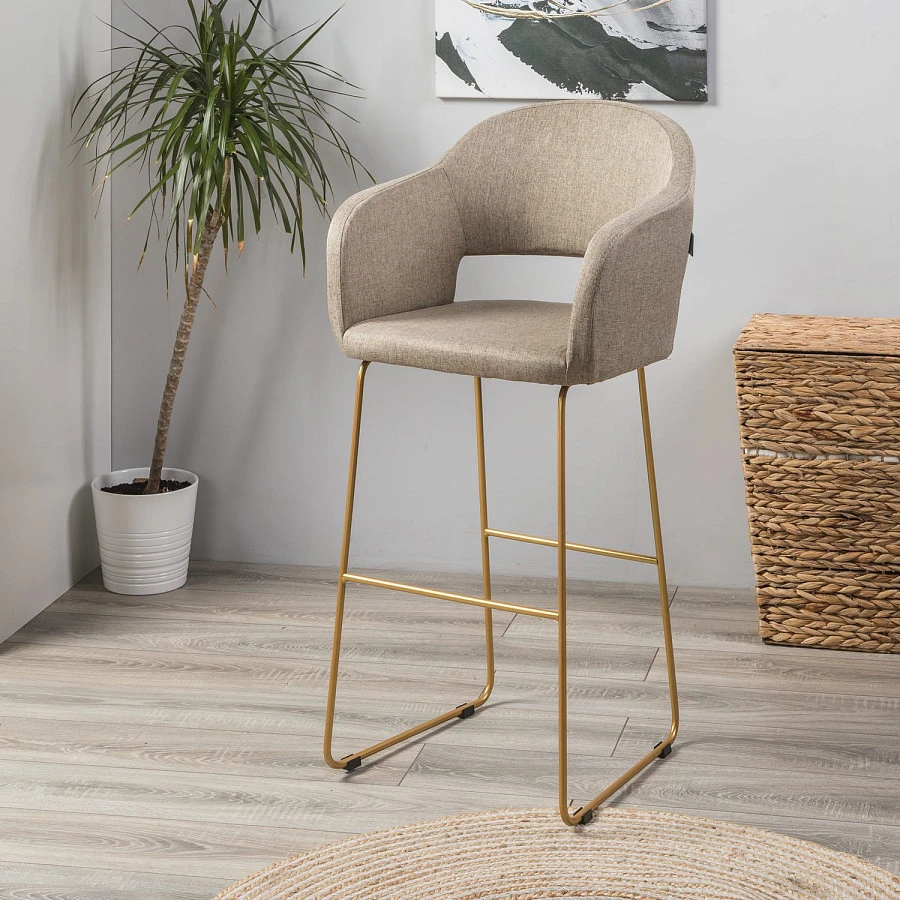 Кресло Бар Oscar Браун/ЛинкЗолот - фото 7