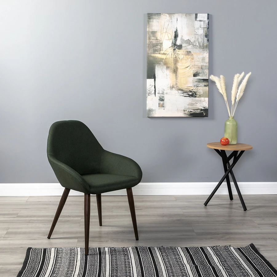 Кресло Kent тёмно-зеленый/т.орех - фото 9