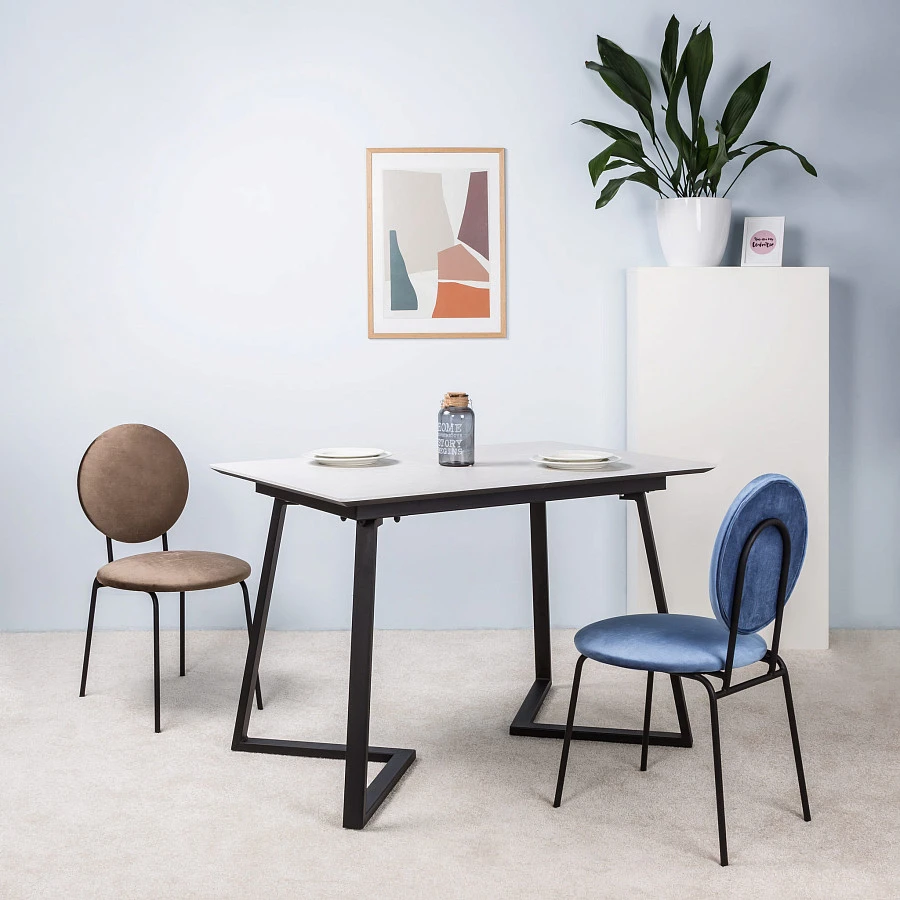 Стол Роналдо раздвиж. 140-180 Мрамор бьянко - фото 9