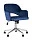 Кресло офисное Кларк велюр синий