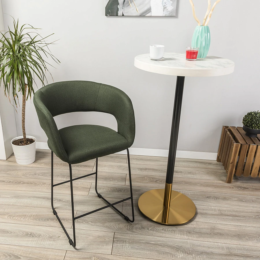 Кресло полубар Hugs тёмно-зеленый/Линк - фото 8