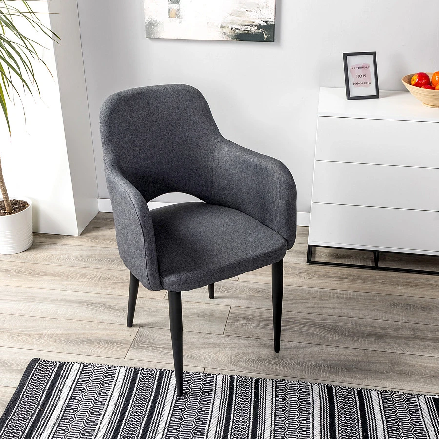 Кресло Ledger темно-серый/черный - фото 11