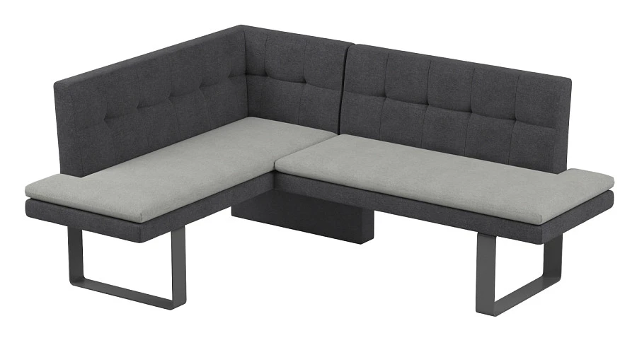 Диван кухон. Magiс 140-178 L grey/silver