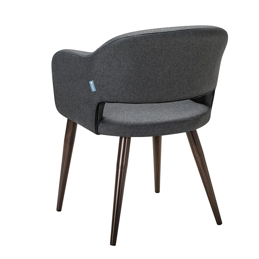 Стул Oscar тёмно-серый/т.орех - фото 4