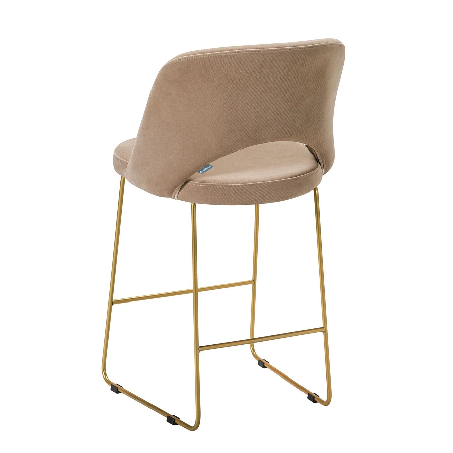 Кресло полубар Lars Diag beige/Линк золото - фото 3