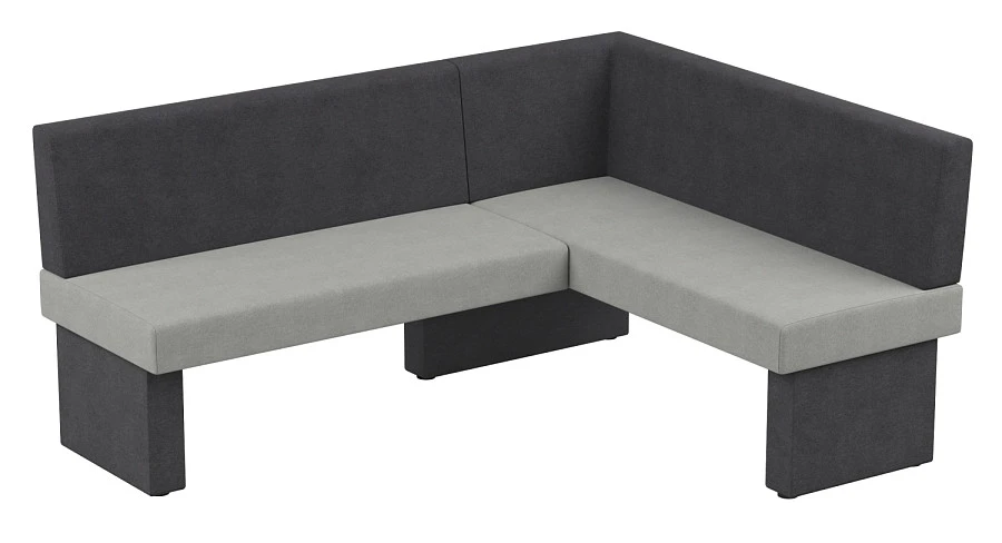 Диван кухон. Ratio 178-140 R grey/silver