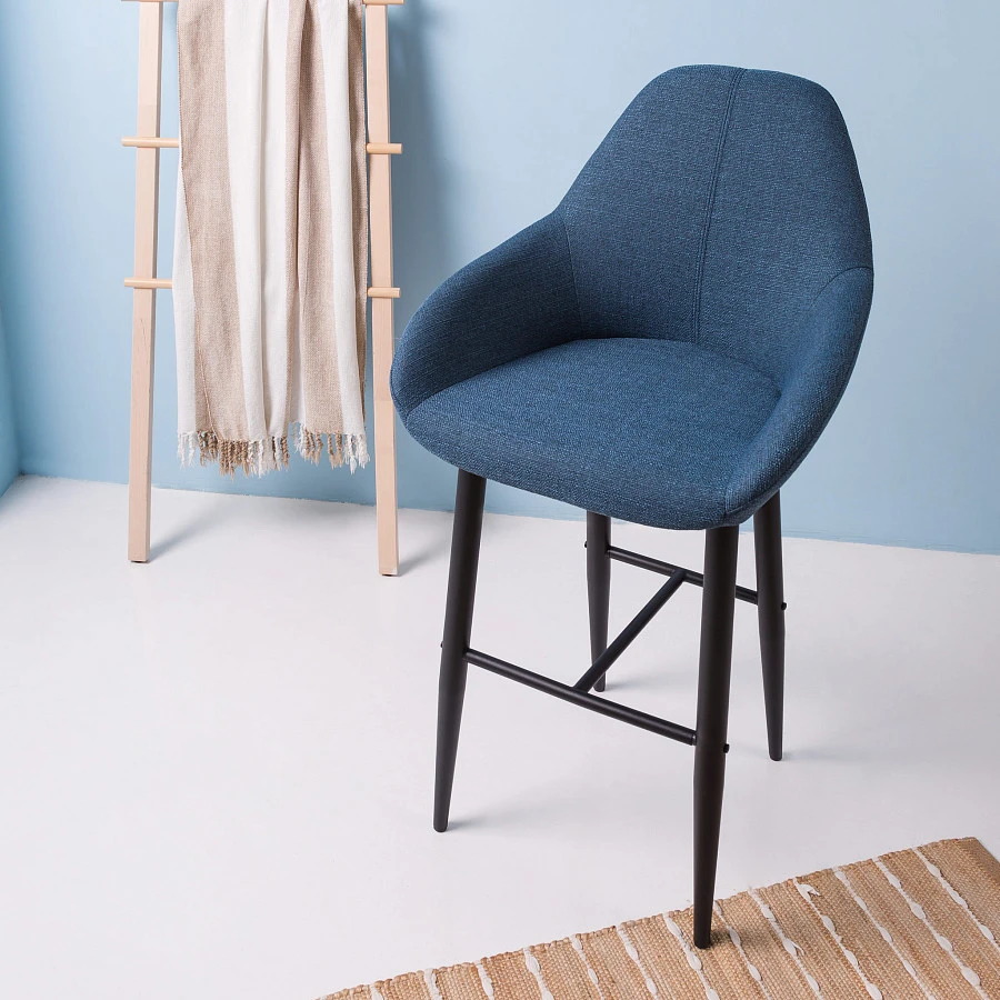 Кресло Бар Kent БлюАрт/Черный - фото 6