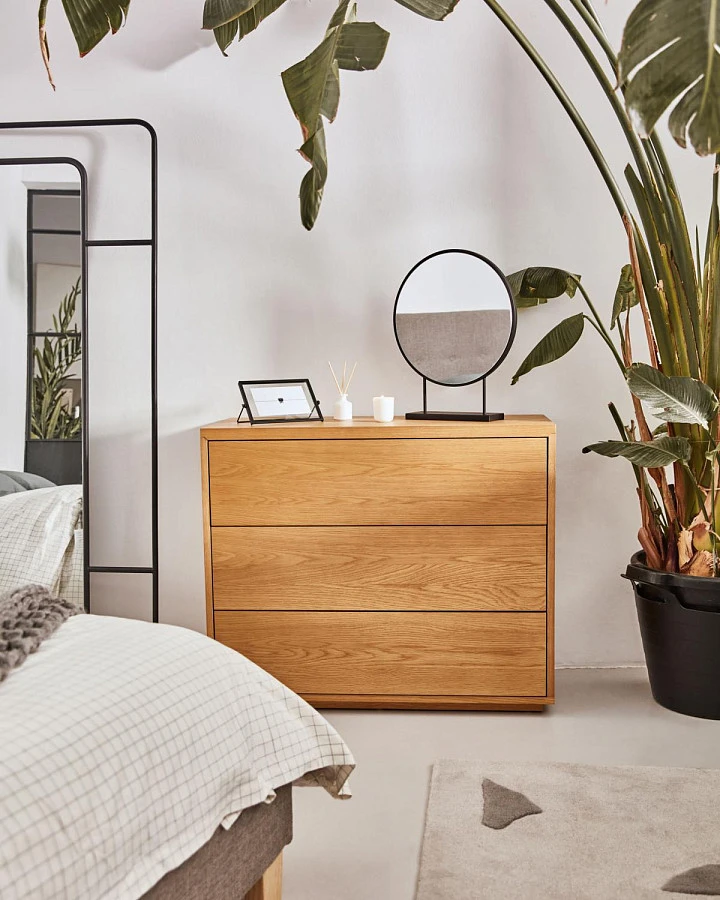 Прикроватная тумба Abilen шпон дуба /белый лак - фото 6