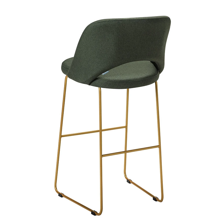 Кресло Бар. Lars тёмно-зеленый/Линк золото - фото 3
