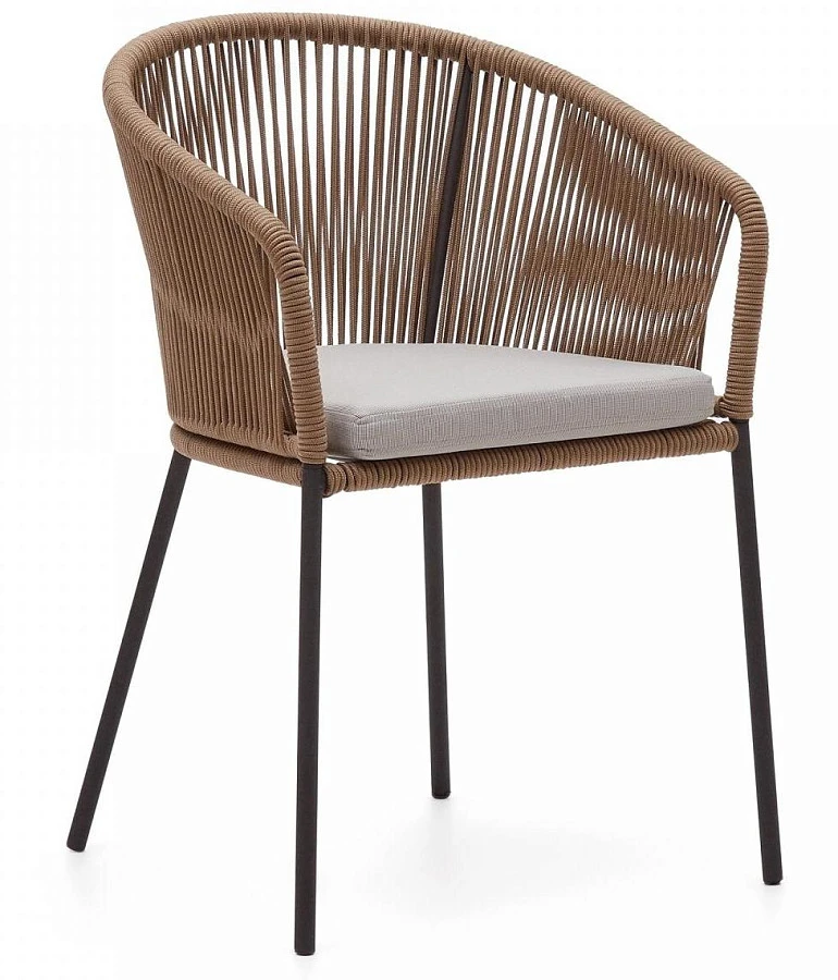 Веревочный стул Yanet бежевого цвета