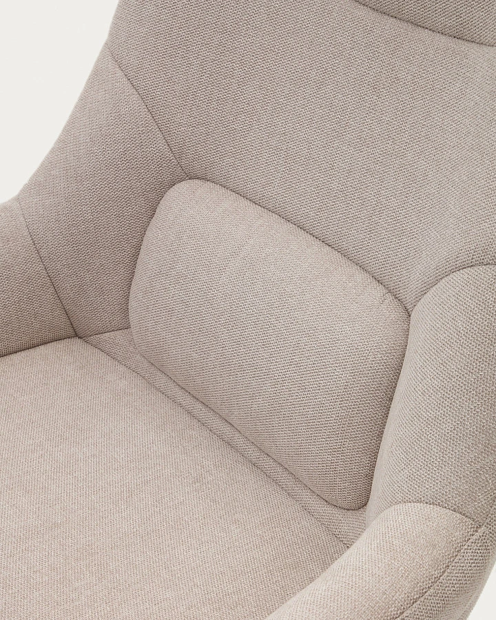 Celida Поворотное кресло беж.синель/черн.сталь - фото 8