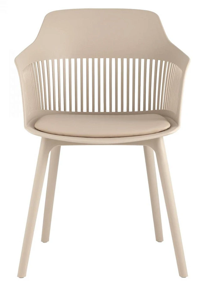 Стул Crocus с подушкой бежевый - фото 2