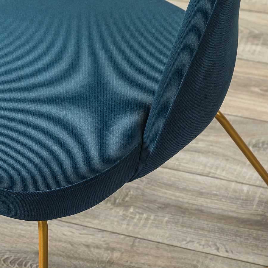Кресло Lars Diag blue/Линк золото - фото 11