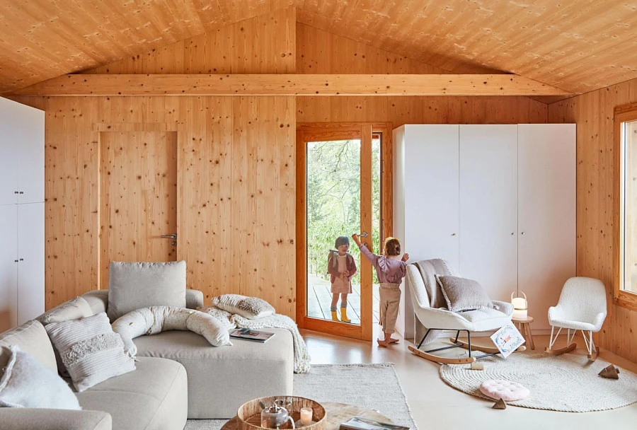 Кресло-качалка Marlina букле белый - фото 5