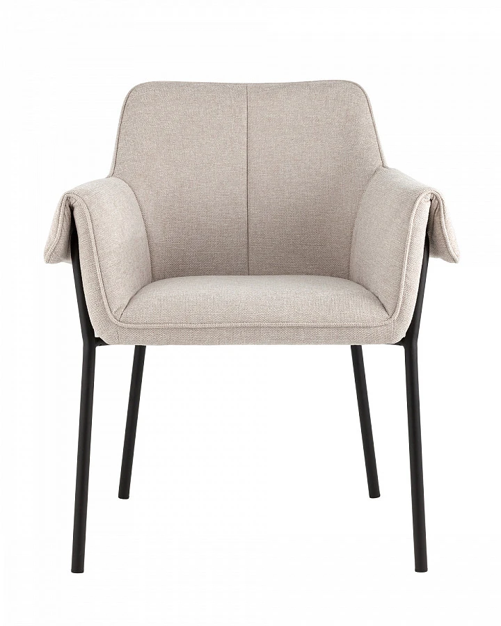 Кресло Бесс рогожка бежевый - фото 6