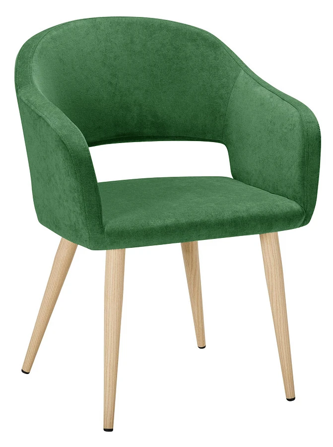 Кресло Oscar зеленый/нат.дуб