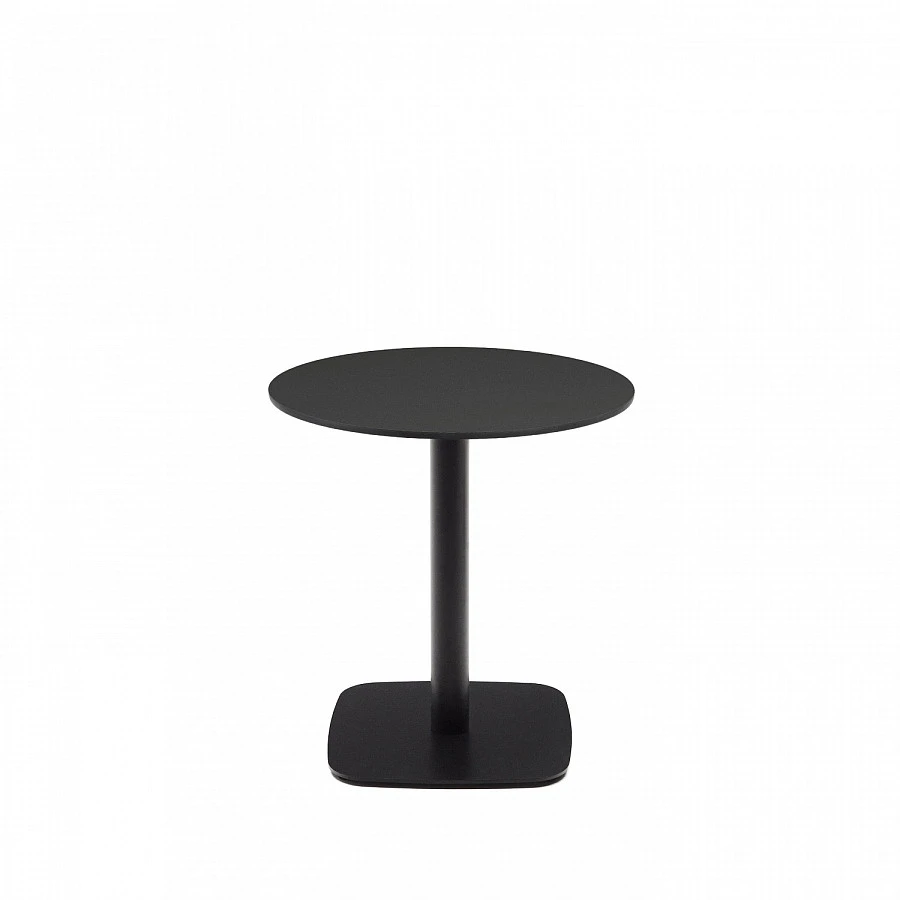 Dina Садовый Стол черн./черн.мет.осн. Ø68x70 - фото 2