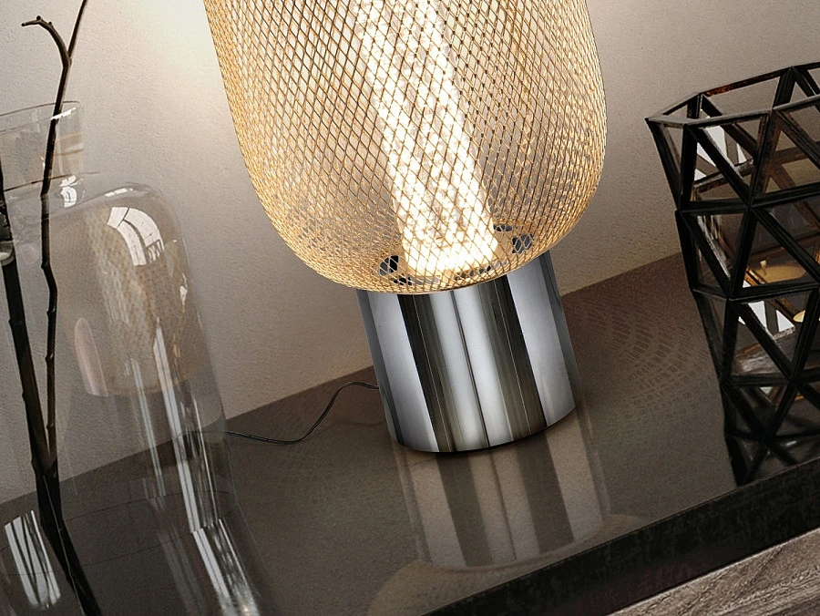 Настольная лампа Micron хром / золотой - фото 7